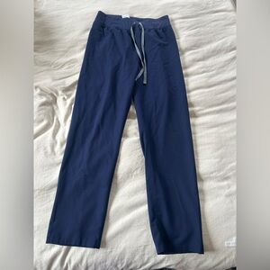 FIGS high waisted Livingston navy scrub pants